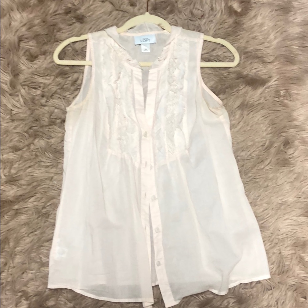 Loft button down blouse